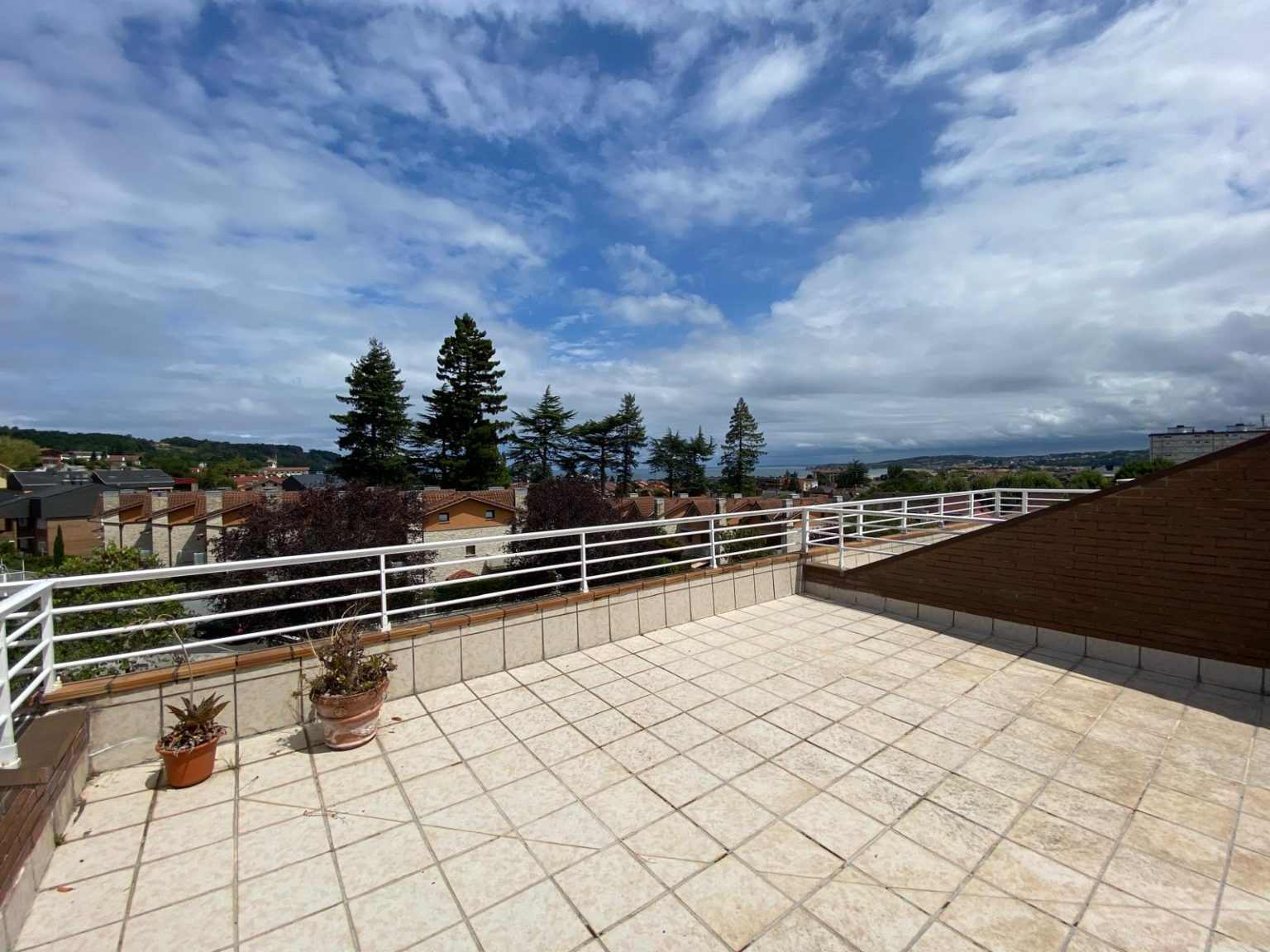 Terraza con vistas en Hondarribia